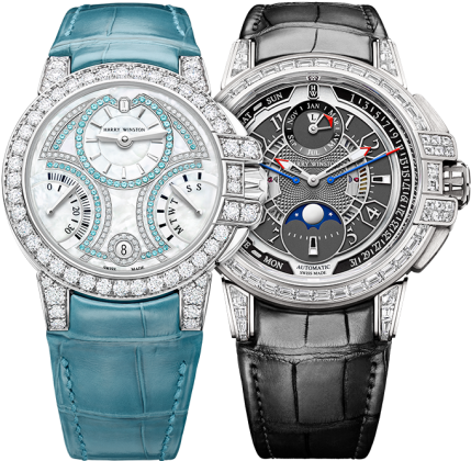 A Pair Of Watches With Diamonds