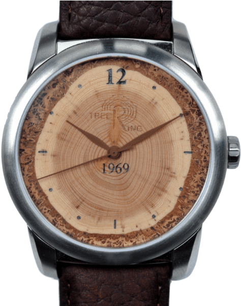 A Watch With A Wood Face