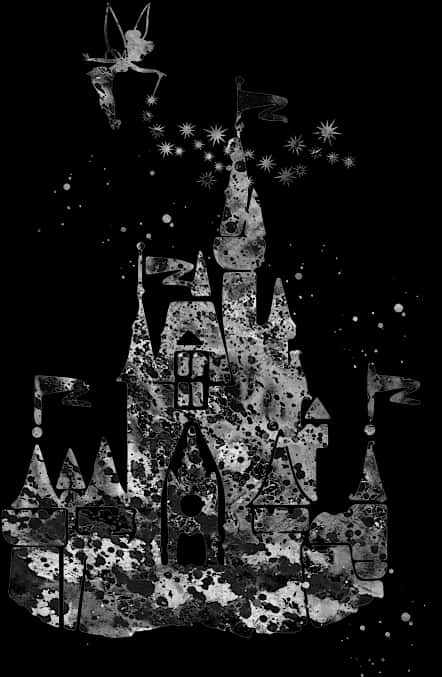 Tinker Bell Black Disney Castle