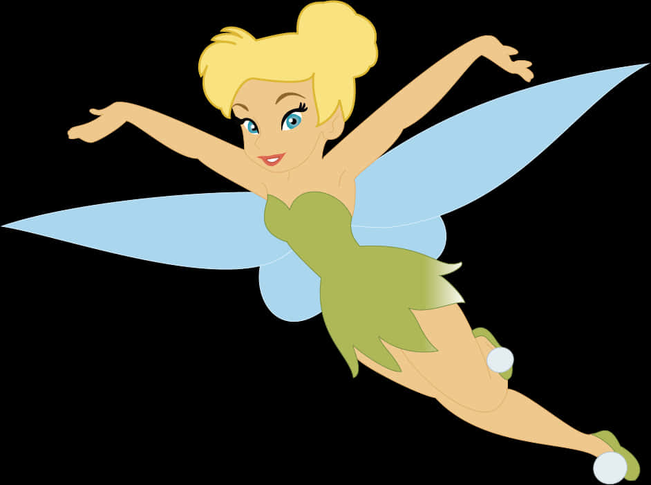 Tinkerbell Flying With Arms Up