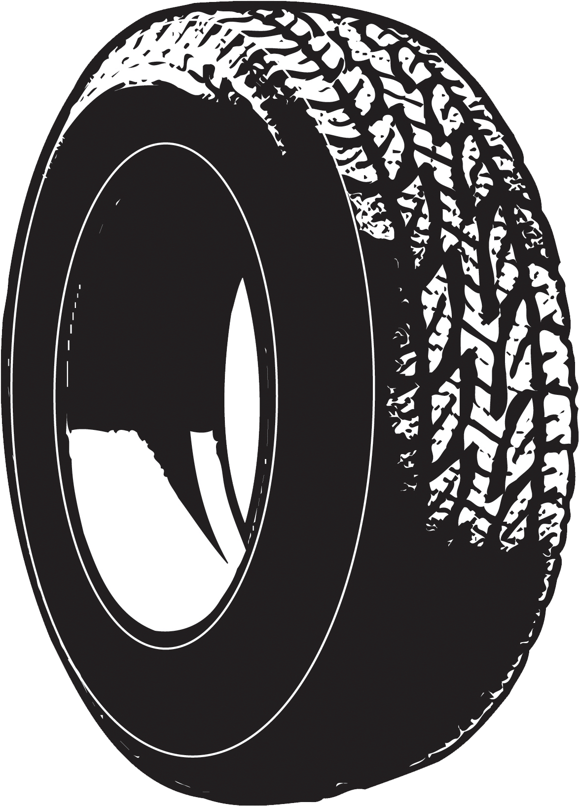 A Tire With A Tread