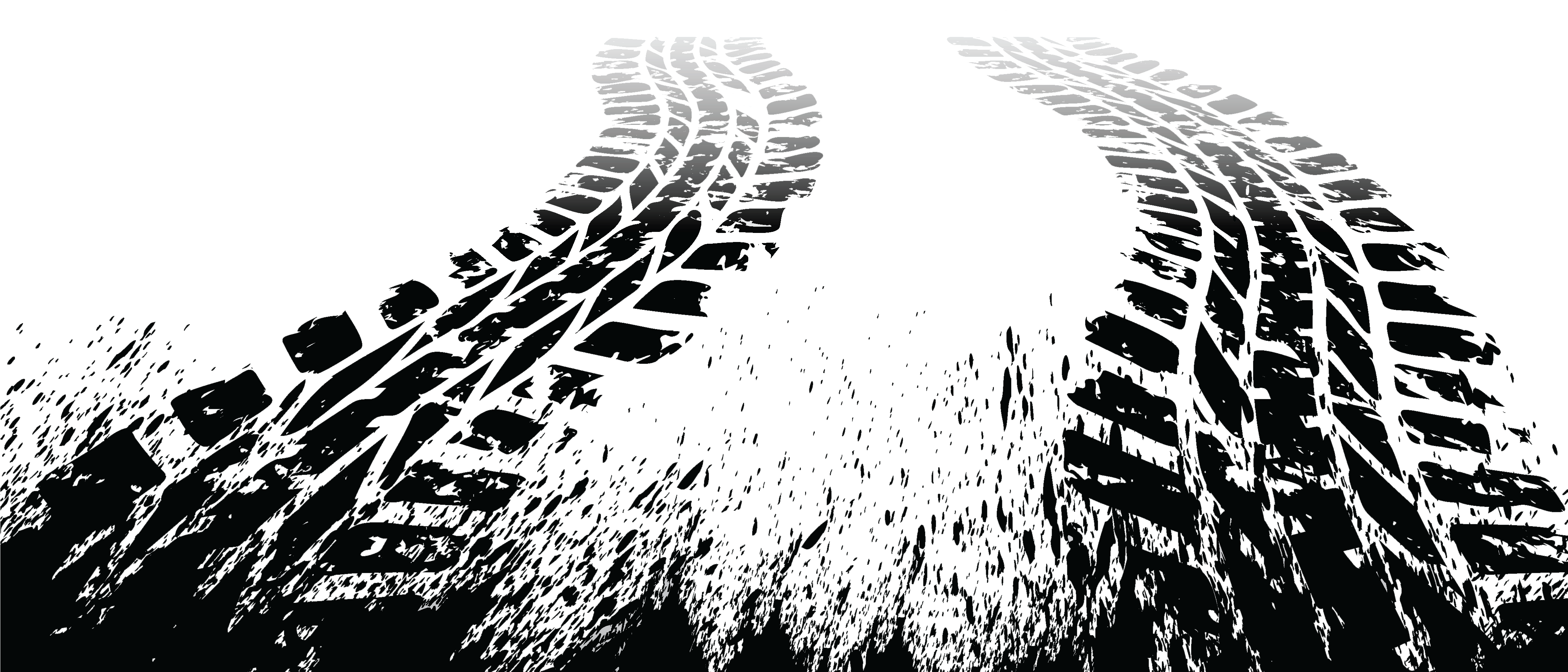 A Close-up Of A Tire Tracks