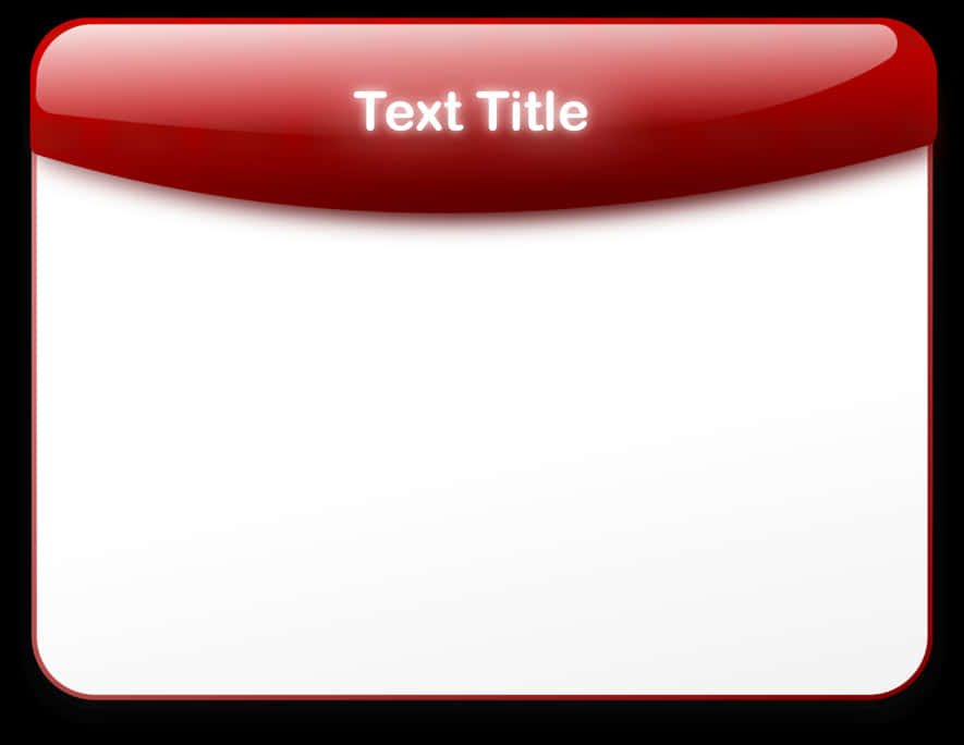 A Red And White Text Box