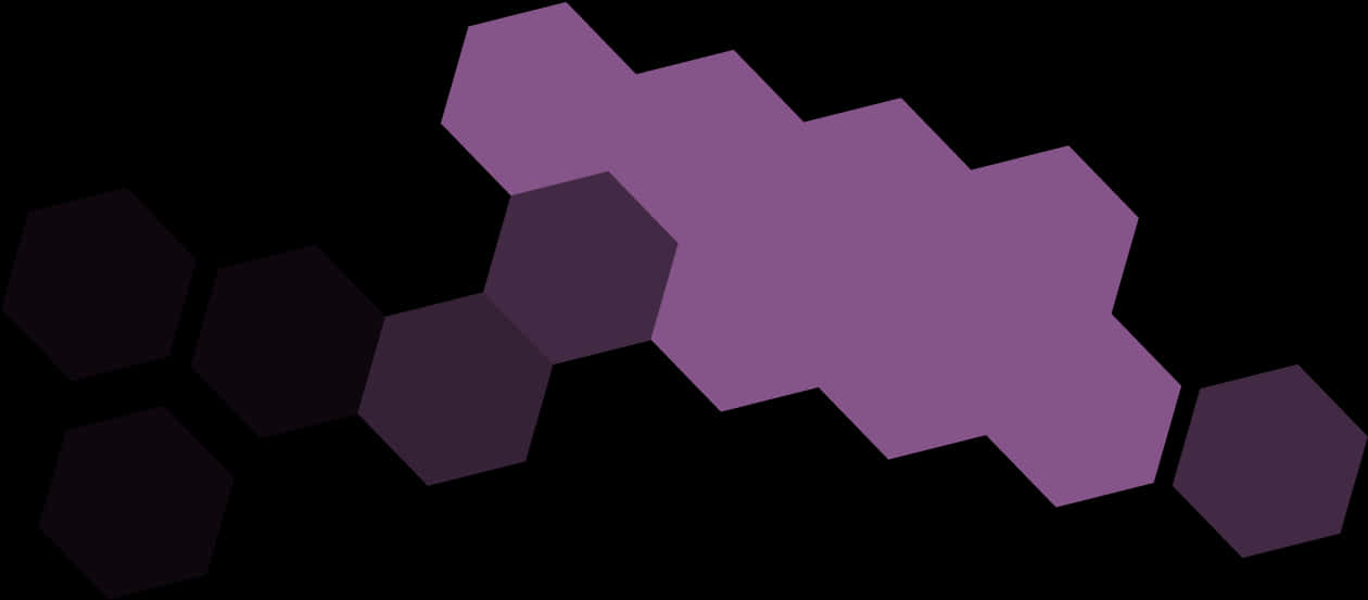 A Purple Hexagons On A Black Background