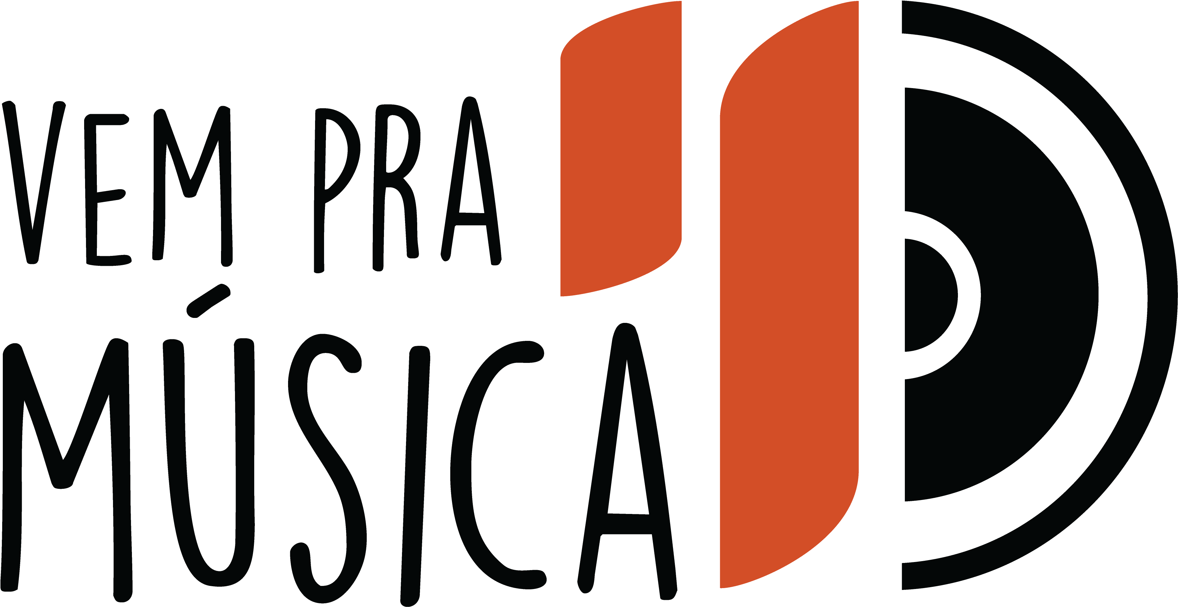 A Logo With Orange And Black Text
