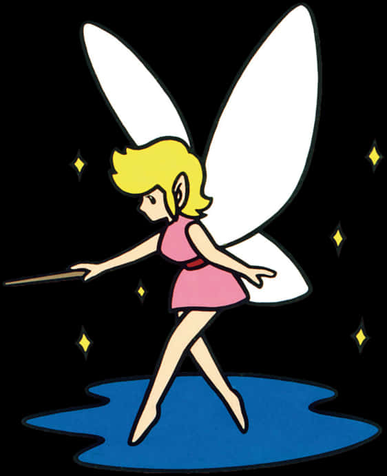 A Cartoon Of A Fairy