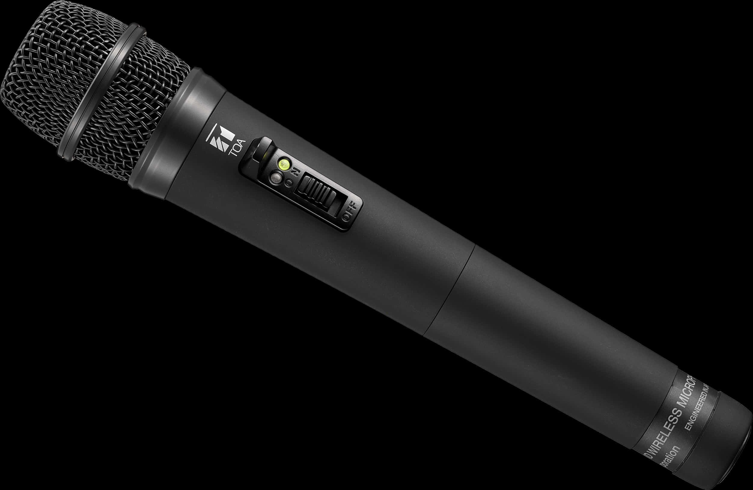 A Black Microphone With A Black Background
