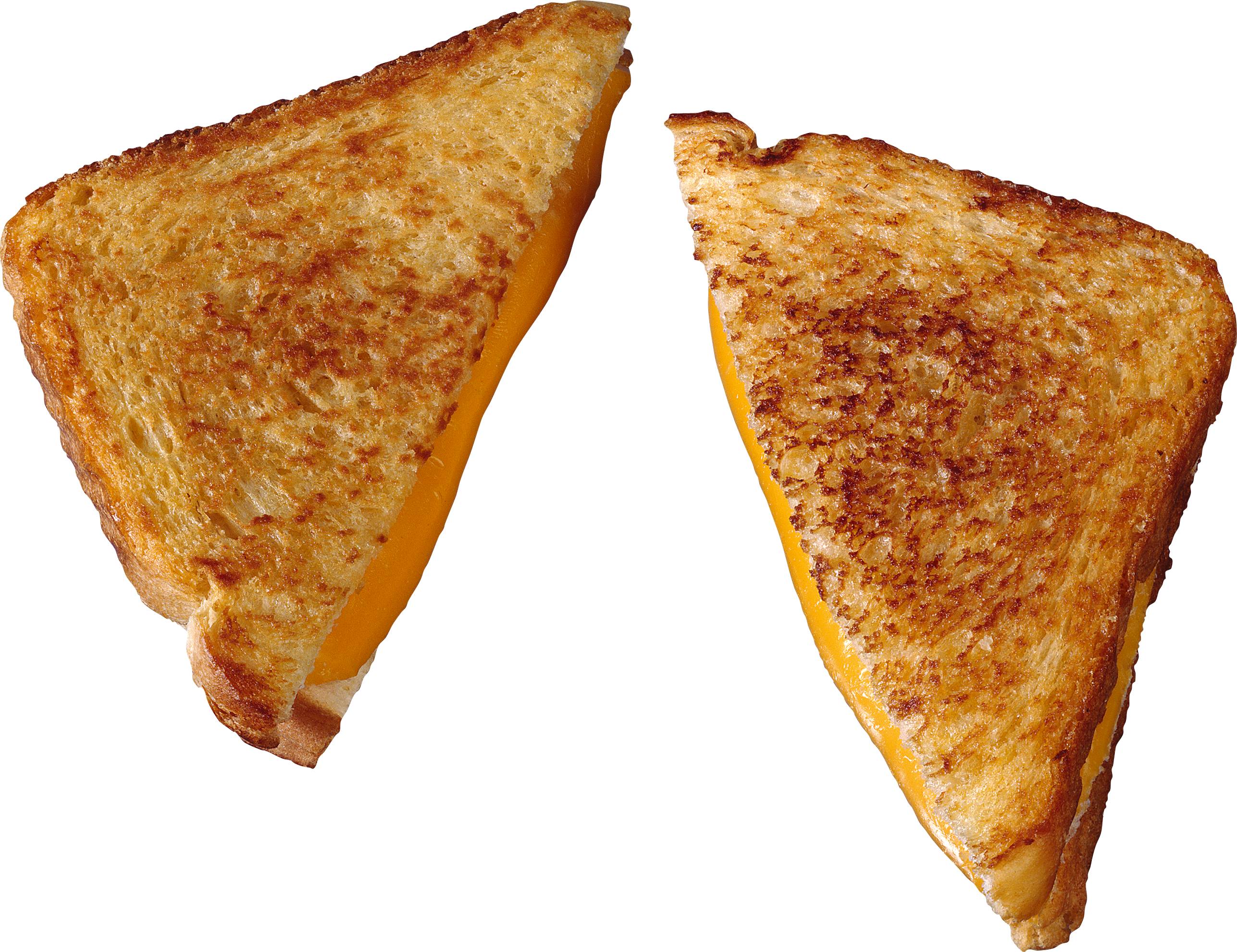 Grilled Cheese Sandwich Cut In Half
