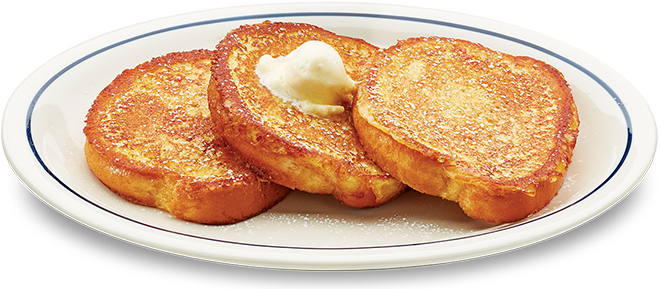 A Plate Of French Toast With Butter