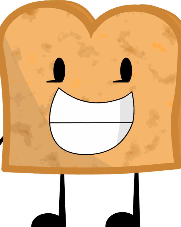 A Cartoon Of A Slice Of Bread