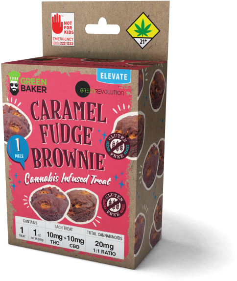 A Box Of Brownie With A Label