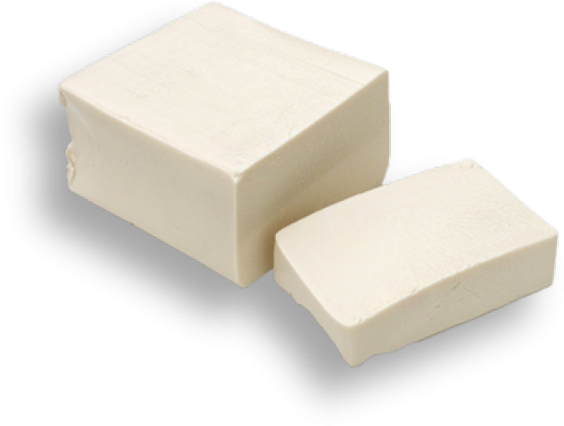 A Block Of White Cheese