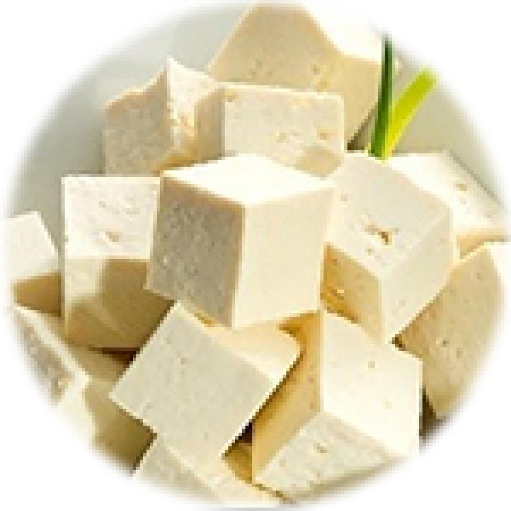 A Pile Of Cubes Of White Tofu