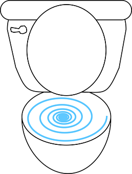 A Drawing Of A Toilet