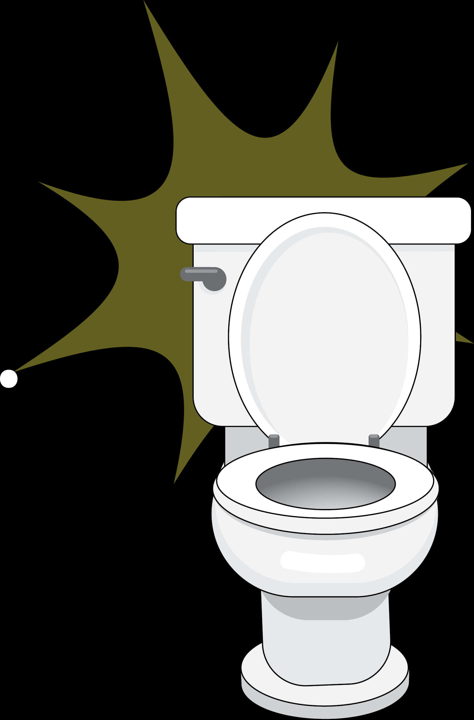 A White Toilet With A Seat Up