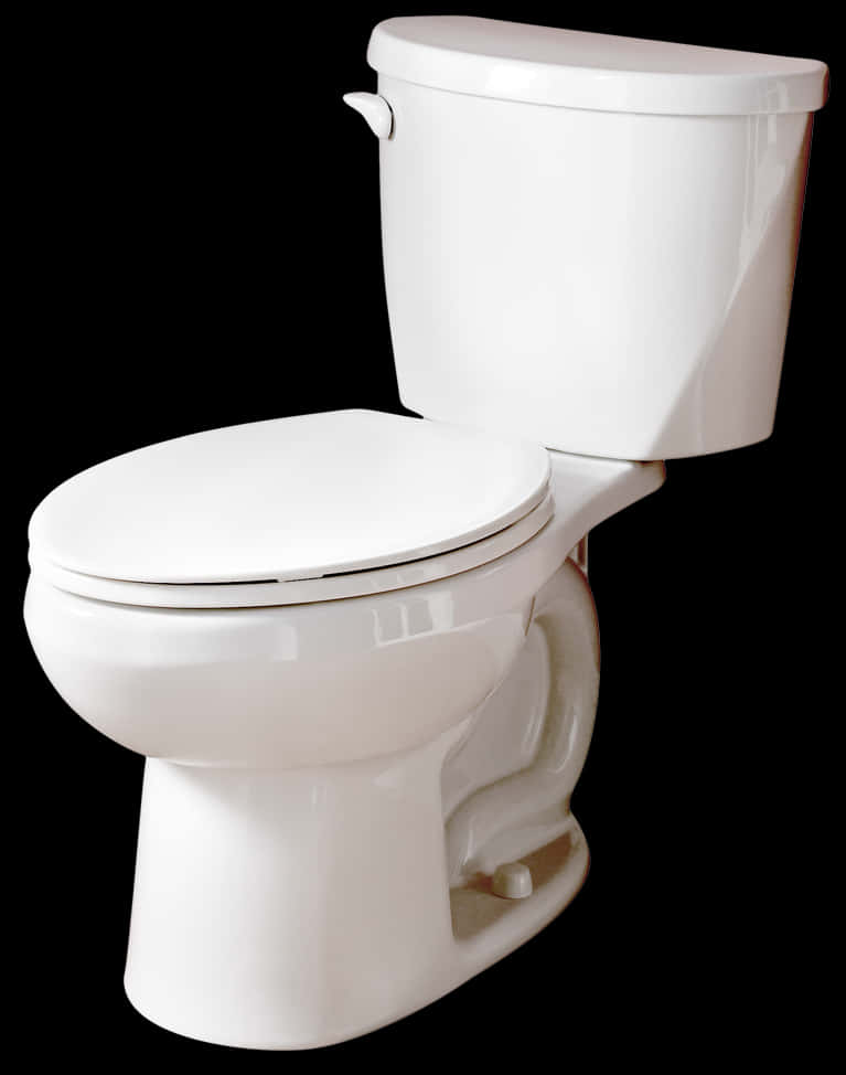 A White Toilet With A Seat Down