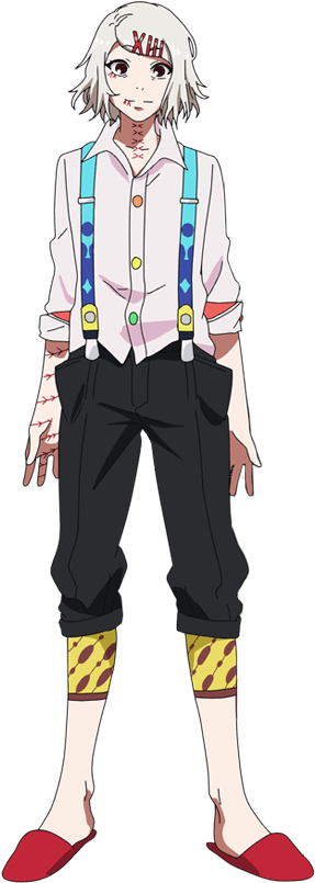 A Cartoon Of A Man With A White Shirt And Suspenders