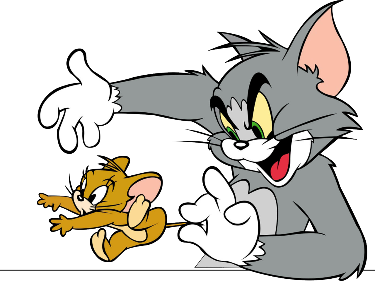 Cartoon Of A Cat And Mouse