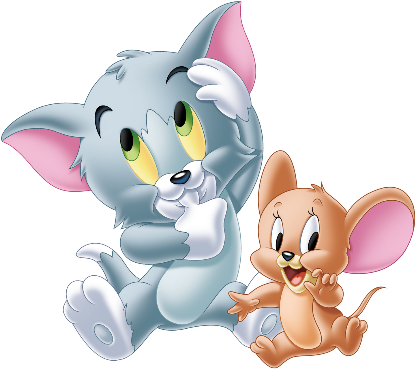Cartoon Cats With A Mouse
