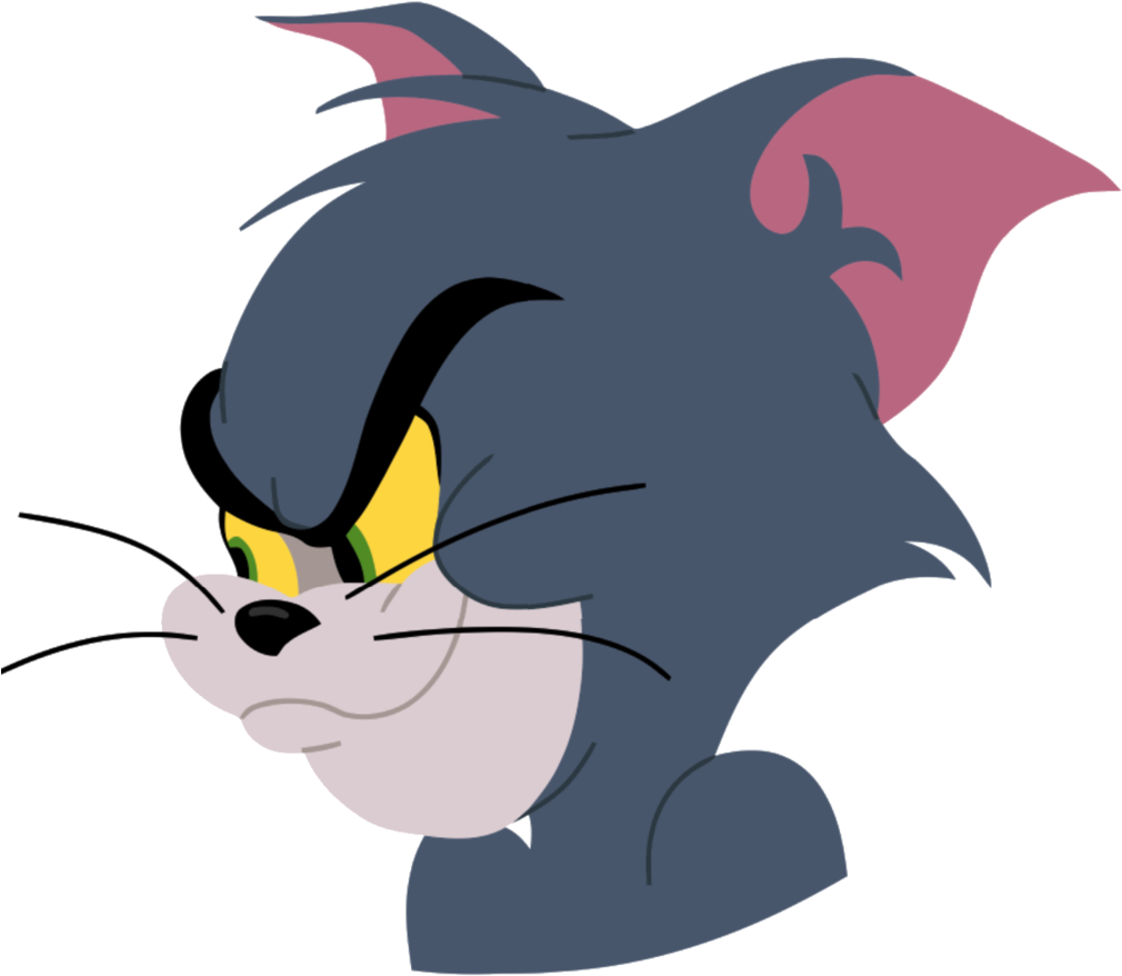 Tom And Jerry Tom Head, Hd Png Download - Tom And Jerry Face, Transparent Png