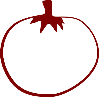 A White Tomato With Red Trim