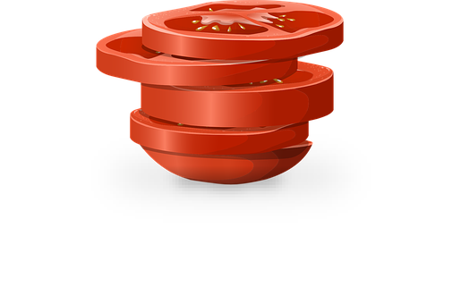 A Stack Of Sliced Tomato