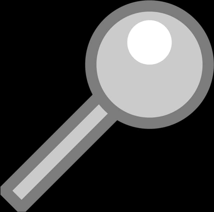 A Grey And White Magnifying Glass