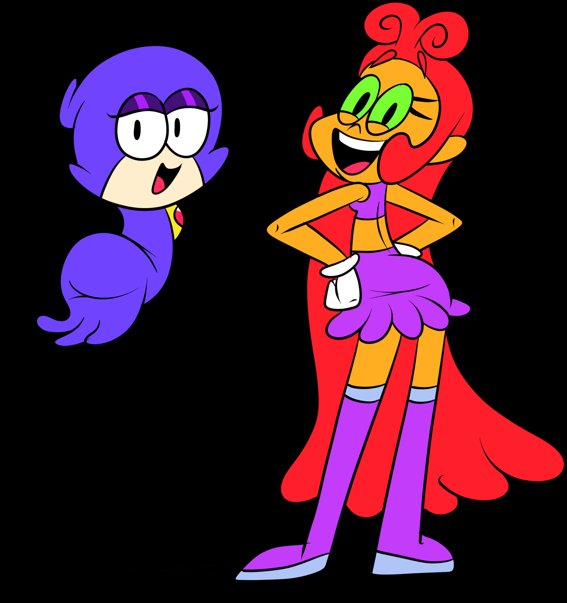 Toon Raven And Toonfire By Sb99stuff Toon Raven And - Starfire Raven By Sb99stuff, Hd Png Download