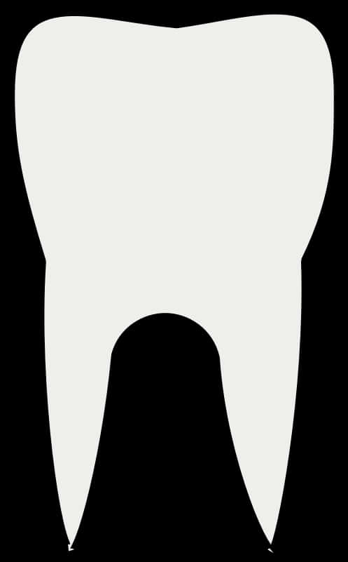 Tooth With Black Outline