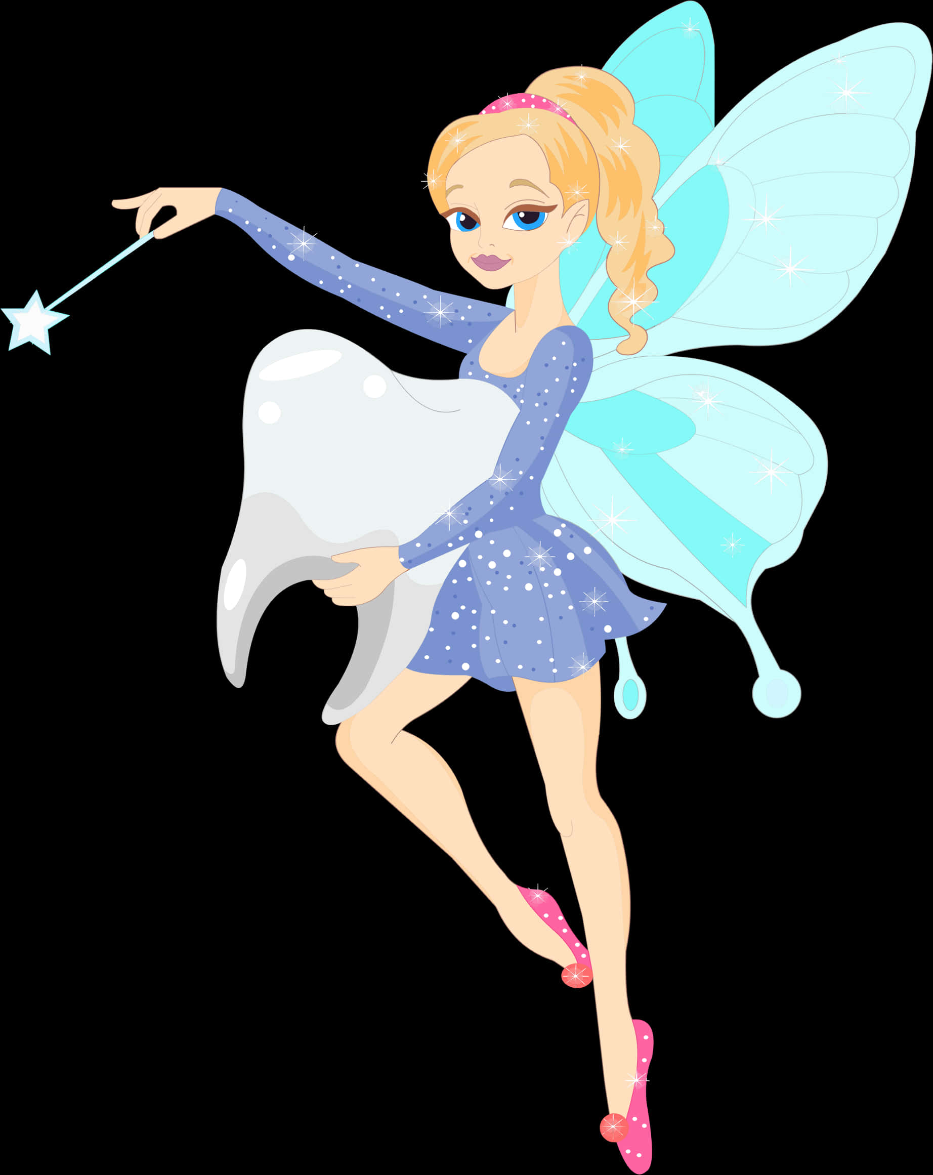 A Cartoon Of A Tooth Fairy