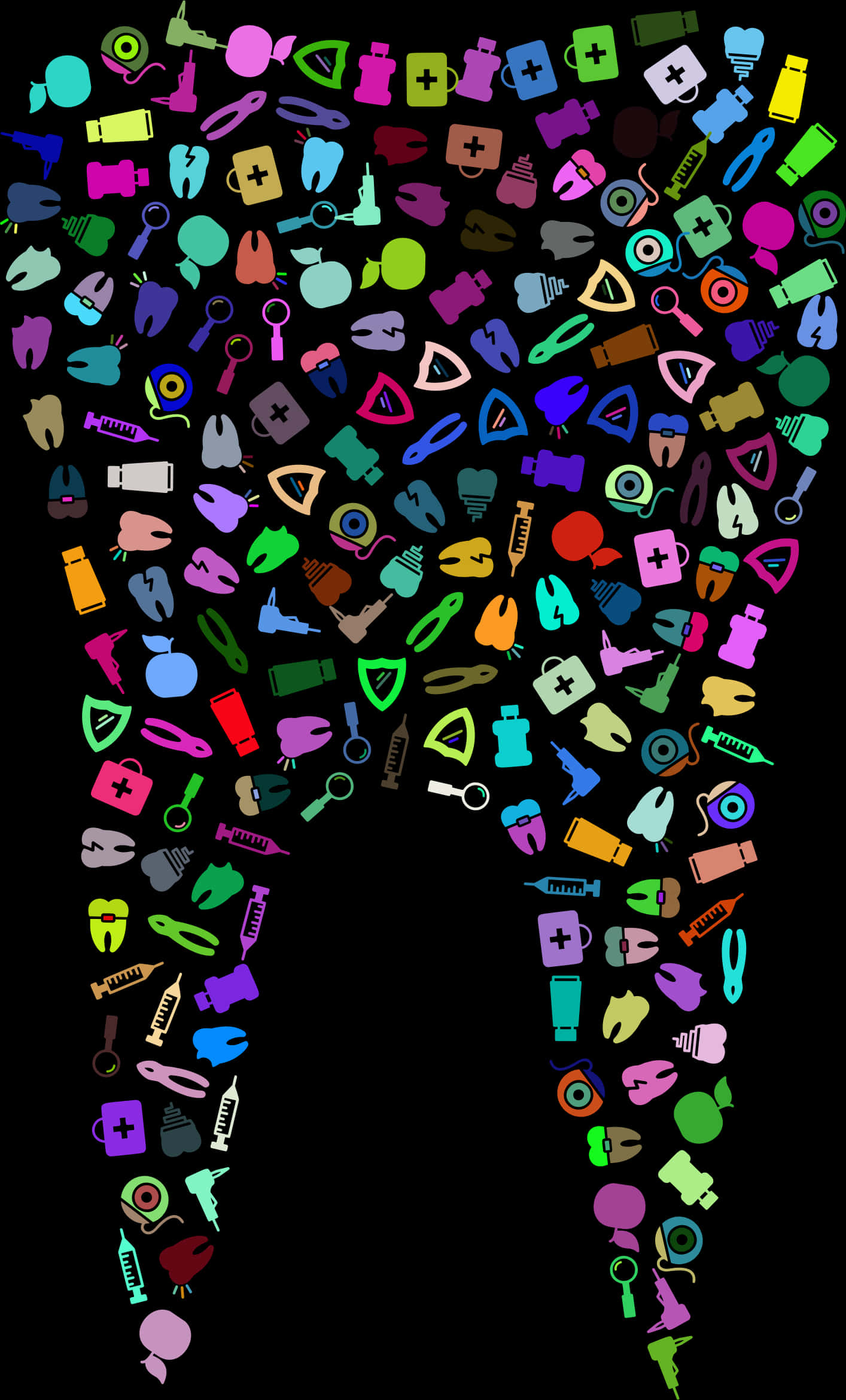 Tooth Made Of Icons