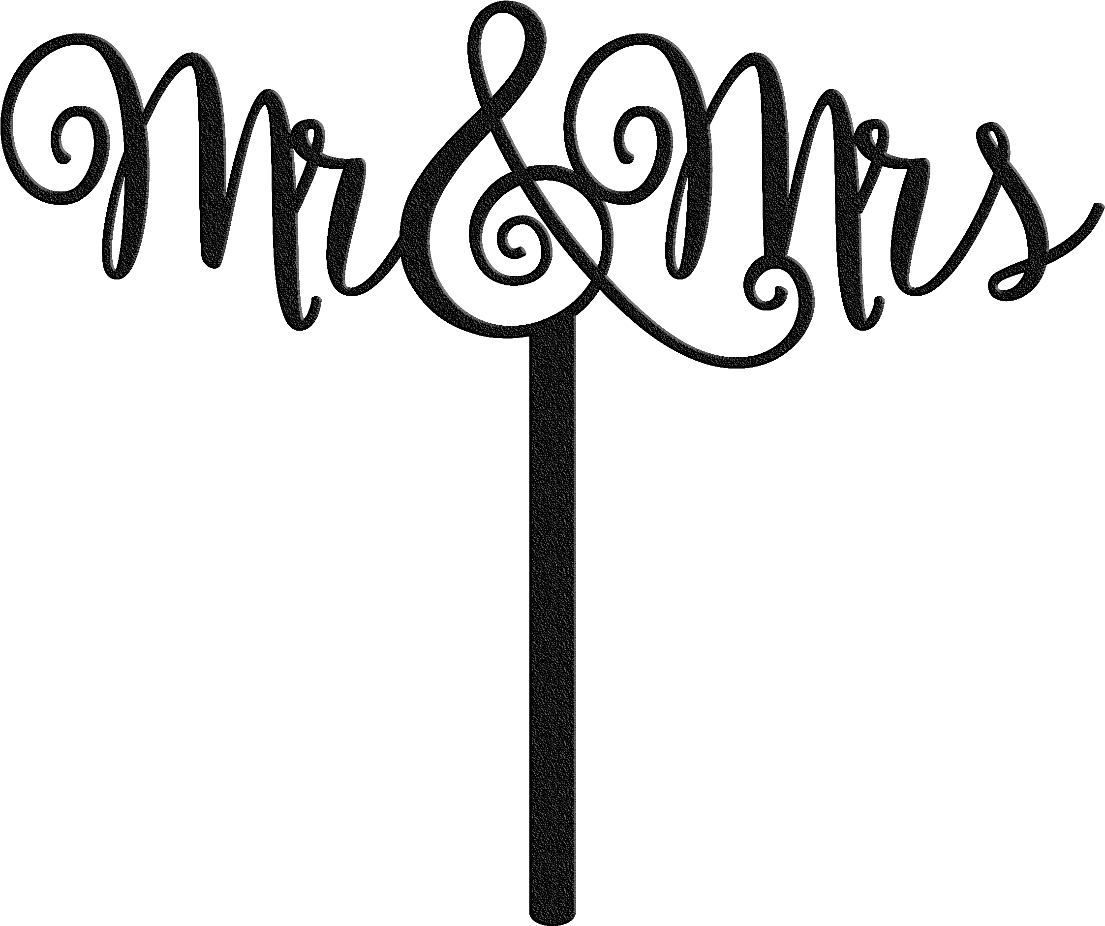 A Black And White Mr And Mrs Sign