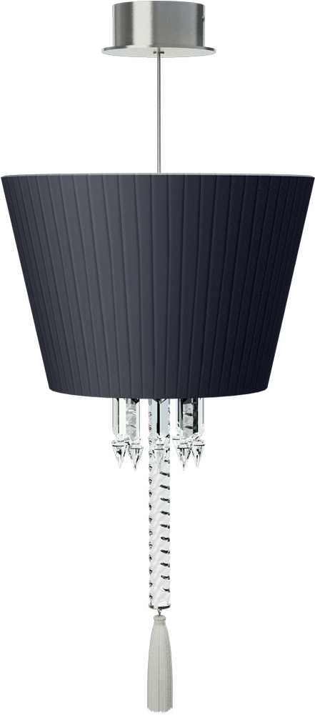 Torch Ceiling Lamp Black Lampshade - Baccarat Torch Pendant Light, Hd Png Download