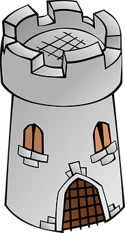 A Cartoon Of A Tower