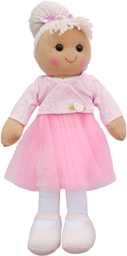 A Stuffed Animal Wearing A Pink Dress