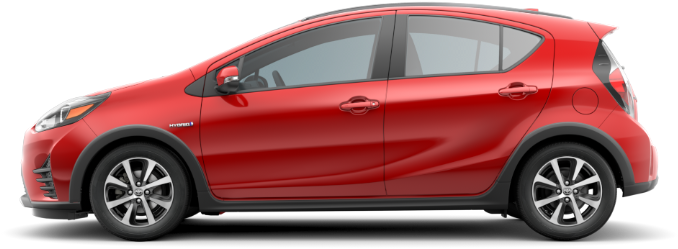 A Red Car With Black Trim