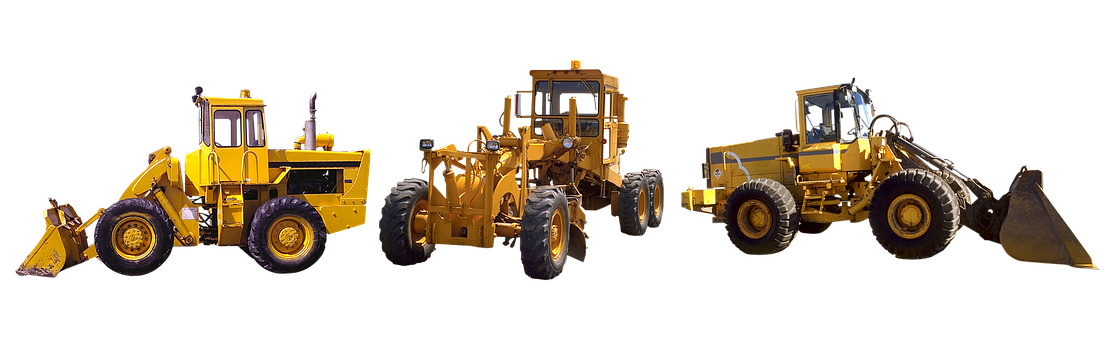A Close-up Of A Construction Vehicle