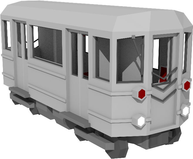 A White Train On Wheels