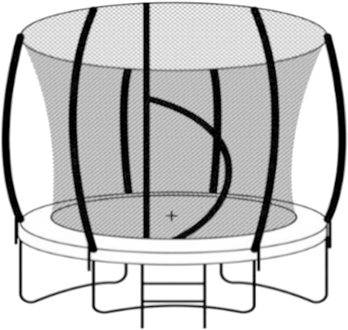 A Trampoline With Net