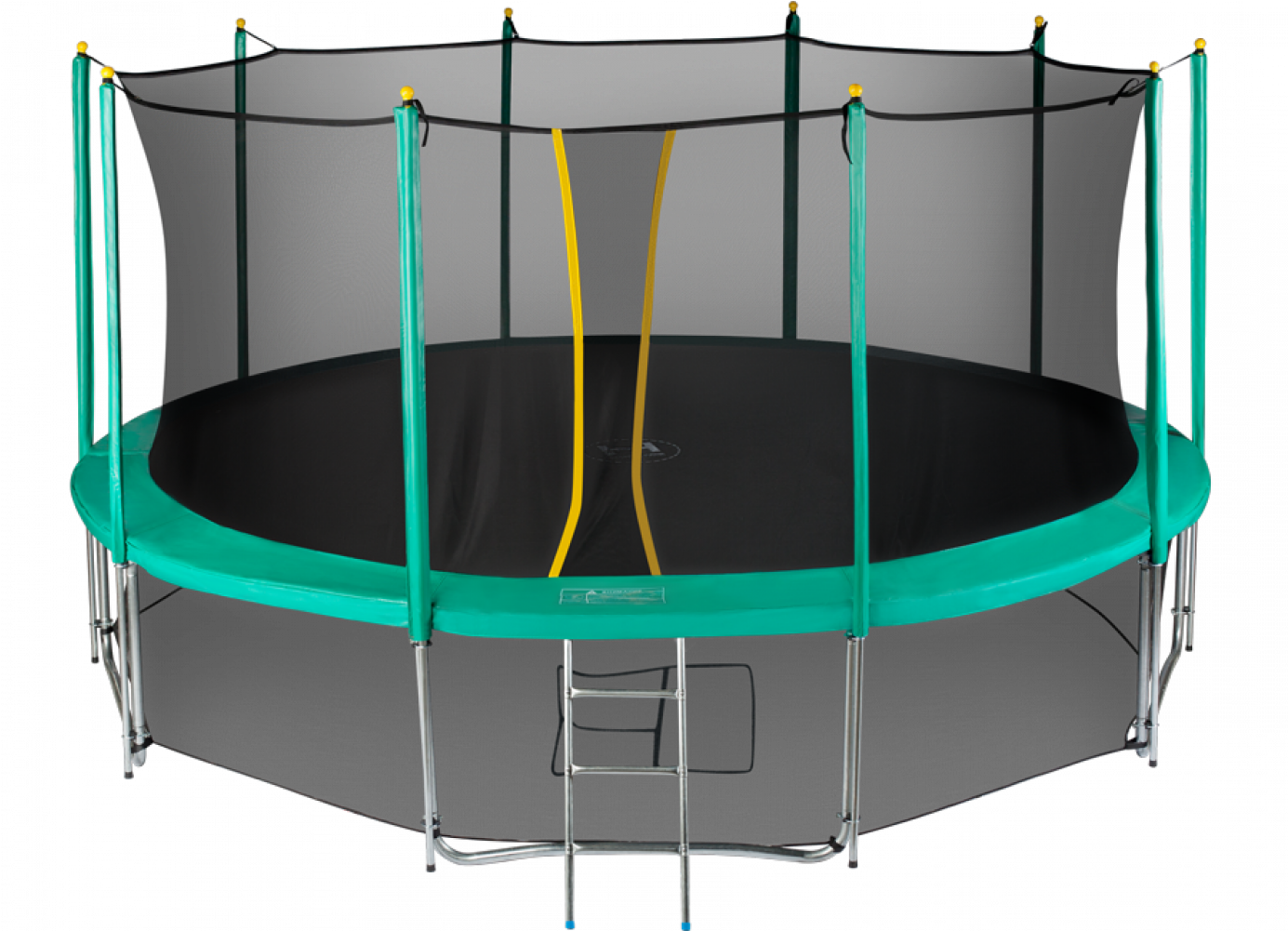 A Trampoline With A Ladder