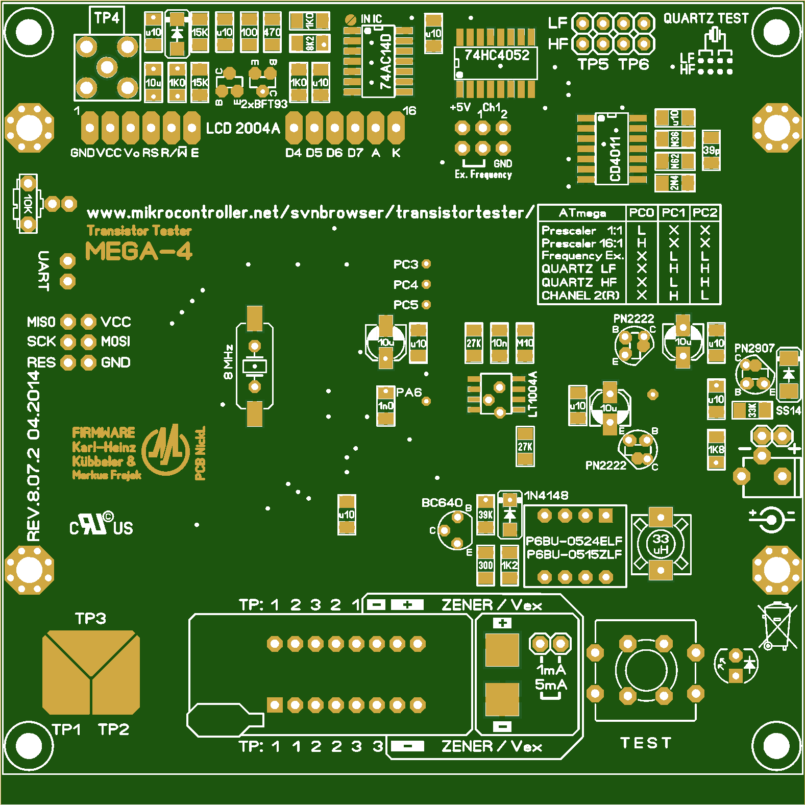A Green Circuit Board With White Text