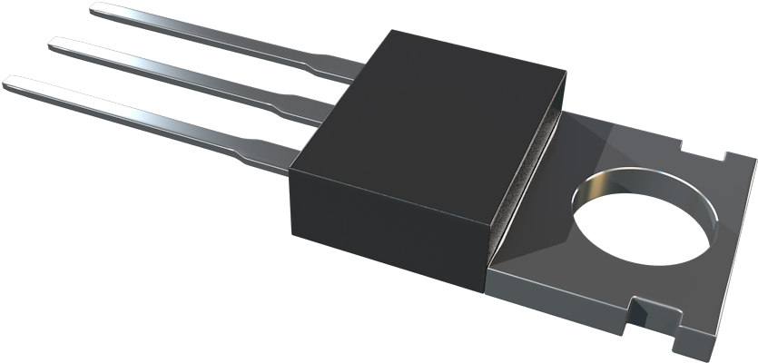 A Black Rectangular Object With Three Metal Wires