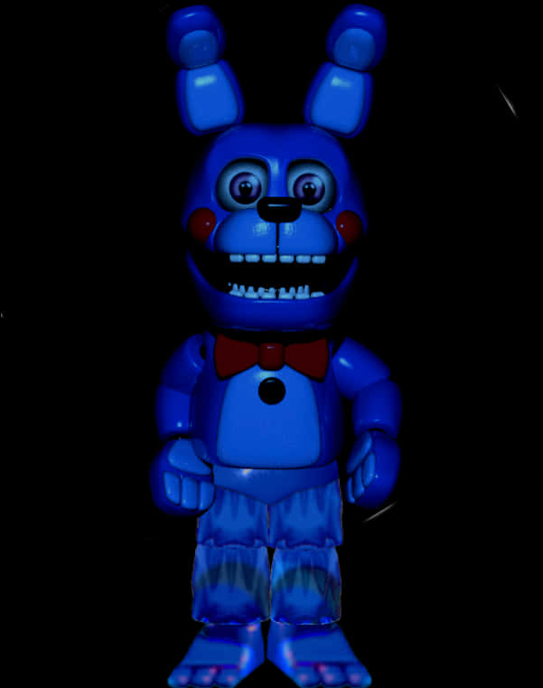 A Toy Character In A Dark Room