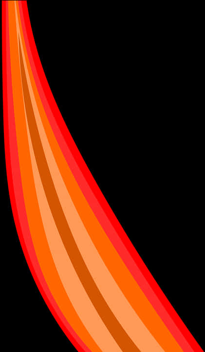 A Red And Orange Striped Object