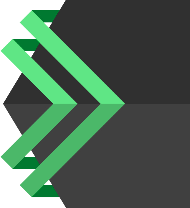 A Green Arrows On A Black Background