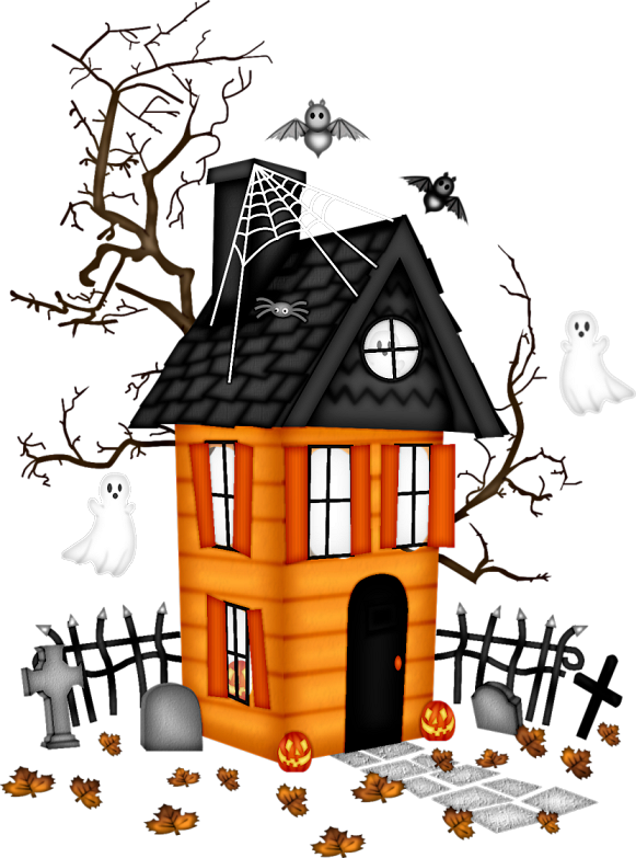 A House With A Spider Web And Ghosts