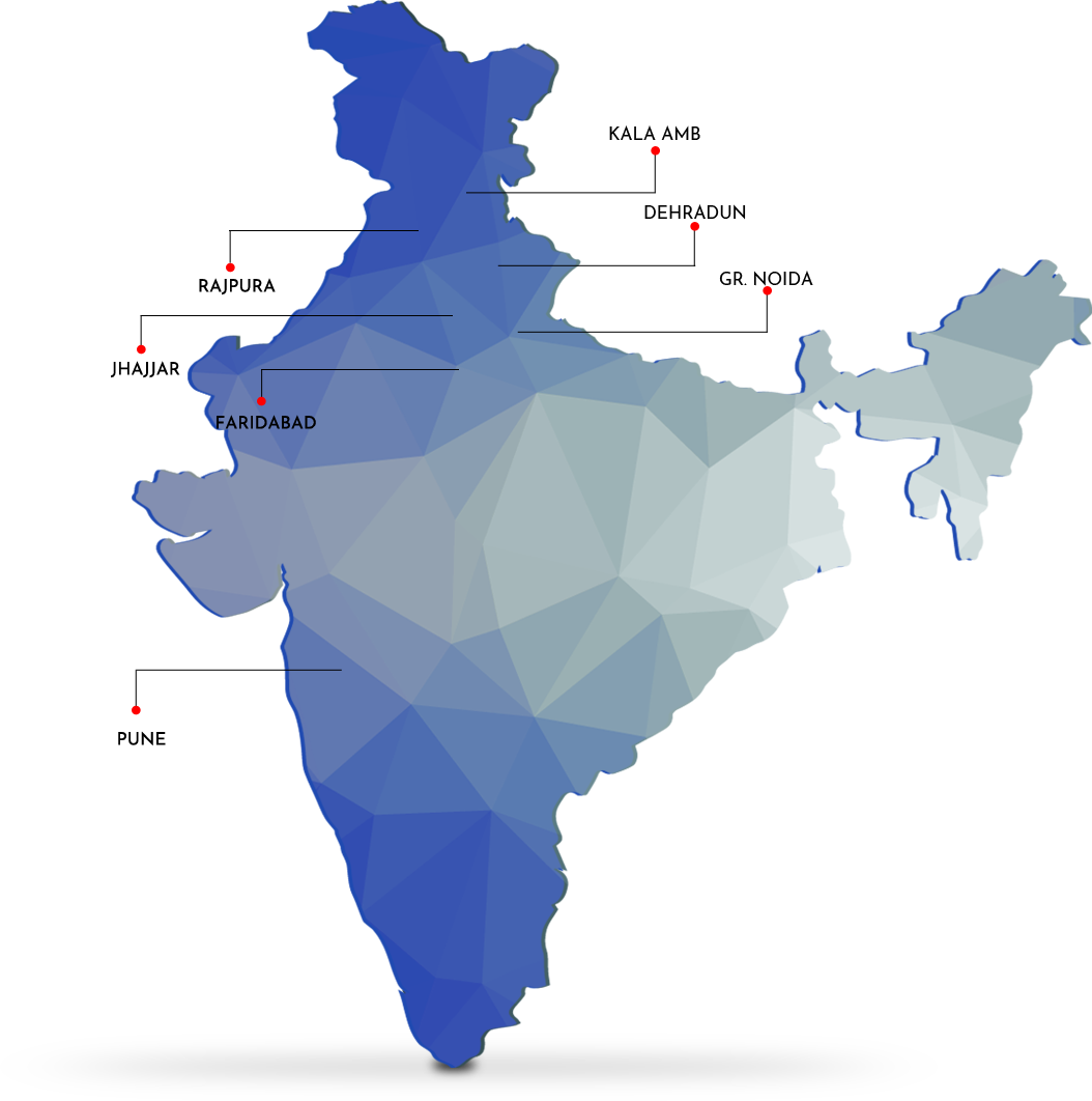 A Map Of India With Black Text
