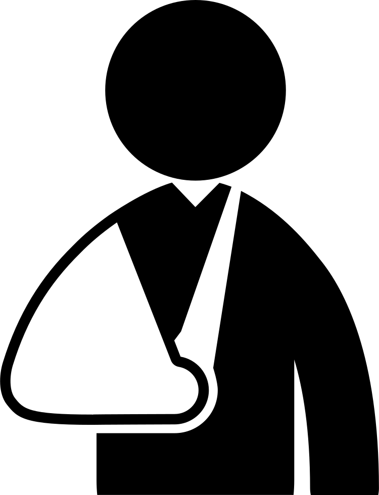 A Black And White Outline Of A Person