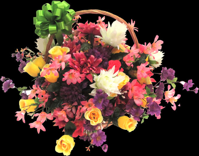 Transparent Arreglo Floral Png - Arreglo Floral En Canastas, Png Download