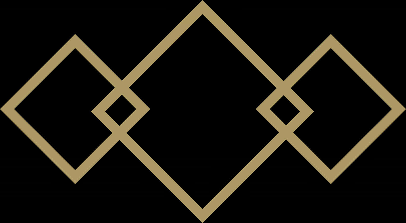 A Black And Gold Diamond Pattern